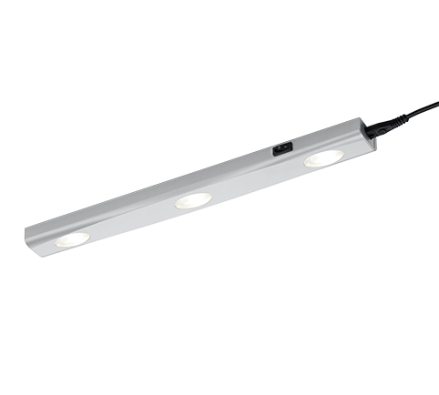 Applique Reglette Led Moderna Alluminio 3 punti di Luce 40 cm Aragon GD Trio