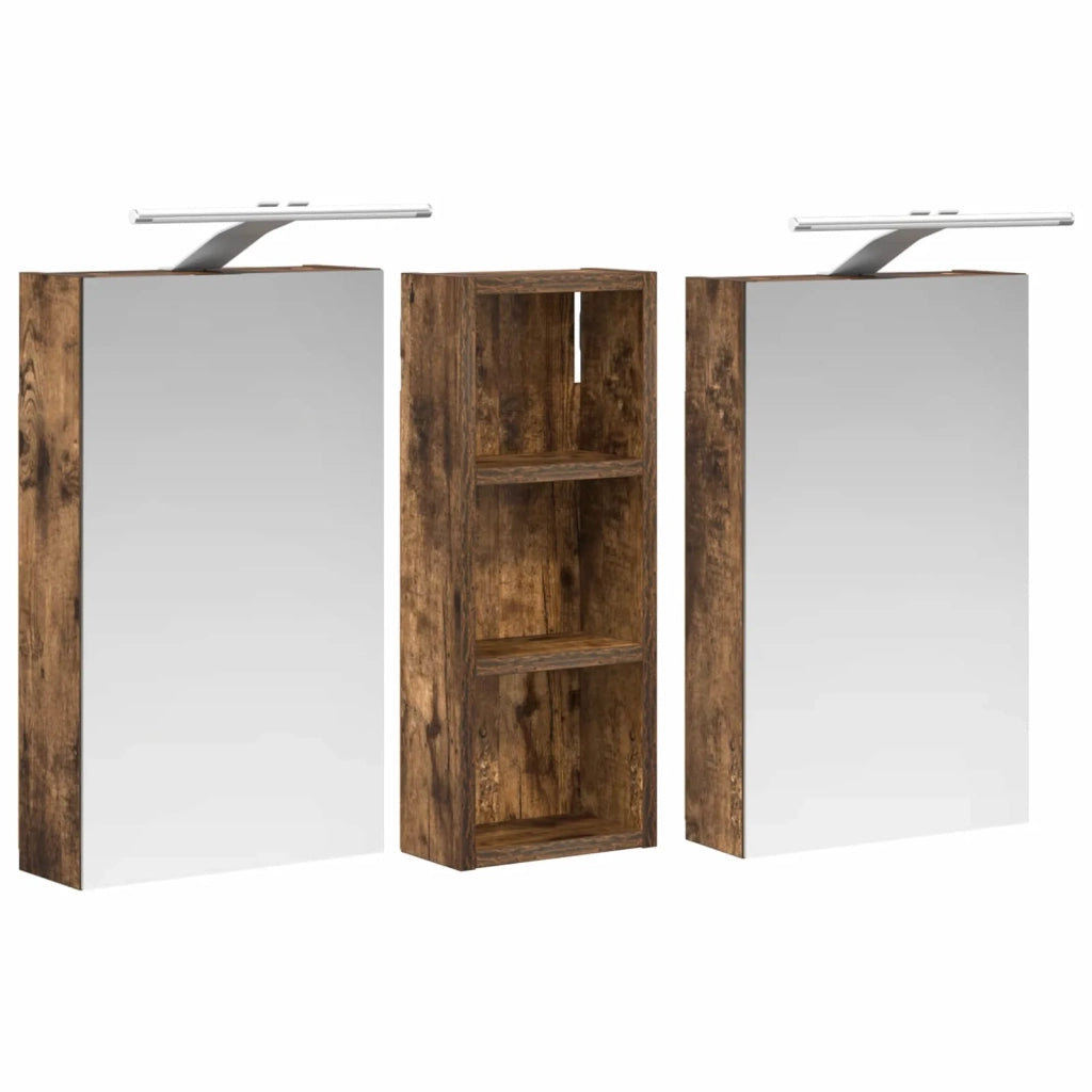 Set di Armadi da Bagno 3 pz 80 x 10,5 x 50 cm 3403660