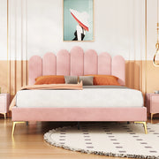 Letto Matrimoniale 140x200 - Xylo - Rosa, Senza Materasso