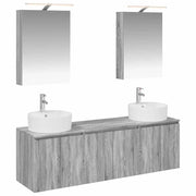 Set di Armadi da Bagno 5 pcs Sonoma grigio Legno ingegnerizzato 3406436