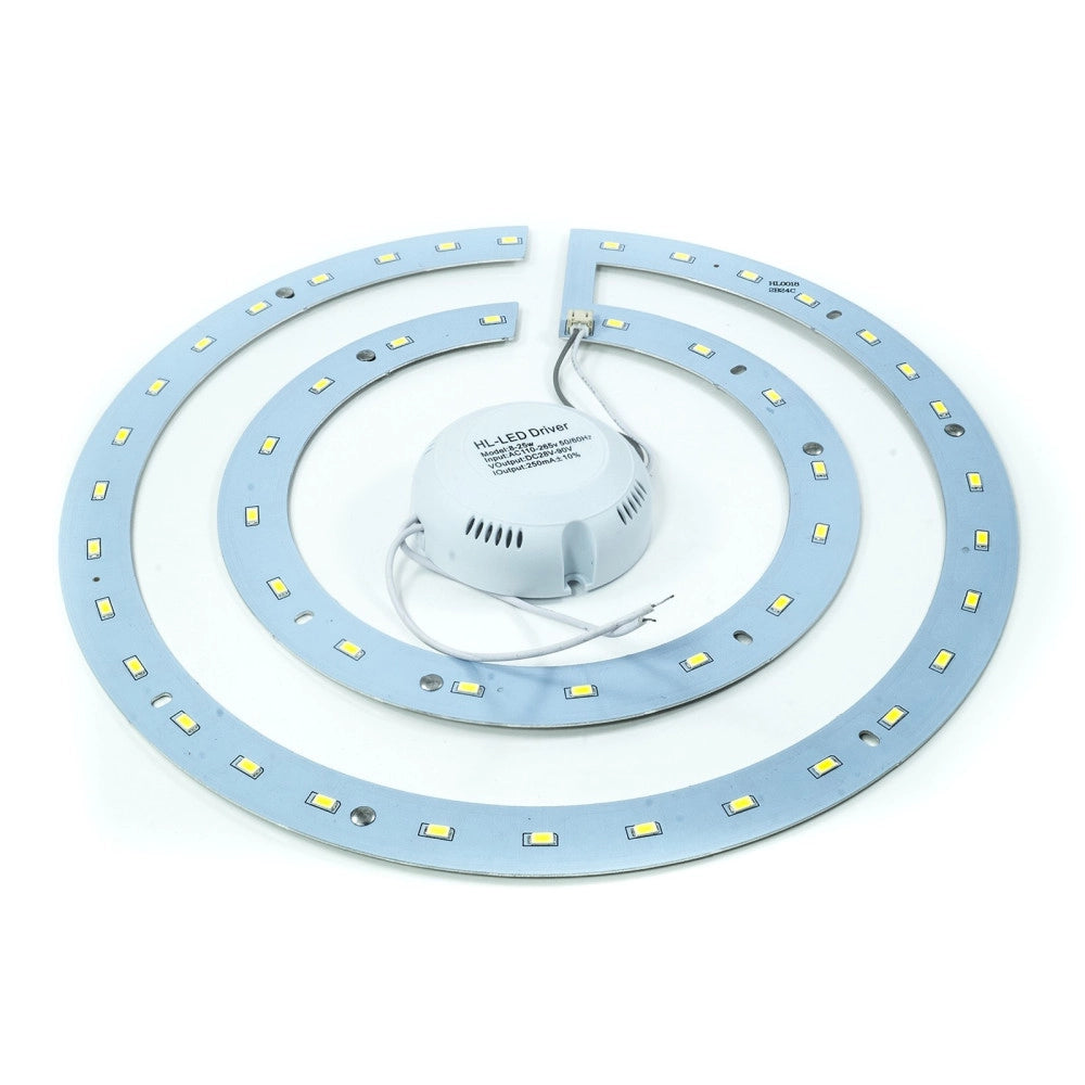 Trade Shop - Anello Led Pannello Kit Conversione Smd Lampada Double Ring Plafoniera Luce Neon -  36 Watt