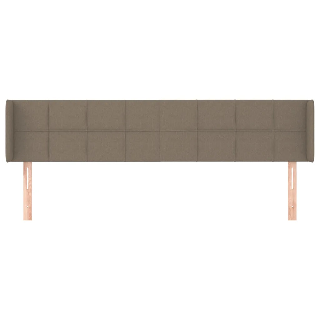 Testiera ad Orecchio Tortora 183x16x78/88 cm in Tessuto 3118786