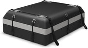 Borsa da Tetto per Auto Impermeabile 21Cu.Ft/595L, Box Tetto Universale con Tappetino Antiscivolo+ 12/14 Cinghie+ 6 Ganci, Sacca per Auto con/senza Barre Portapacchi (Grigio, 21Cu.Ft/595L)
