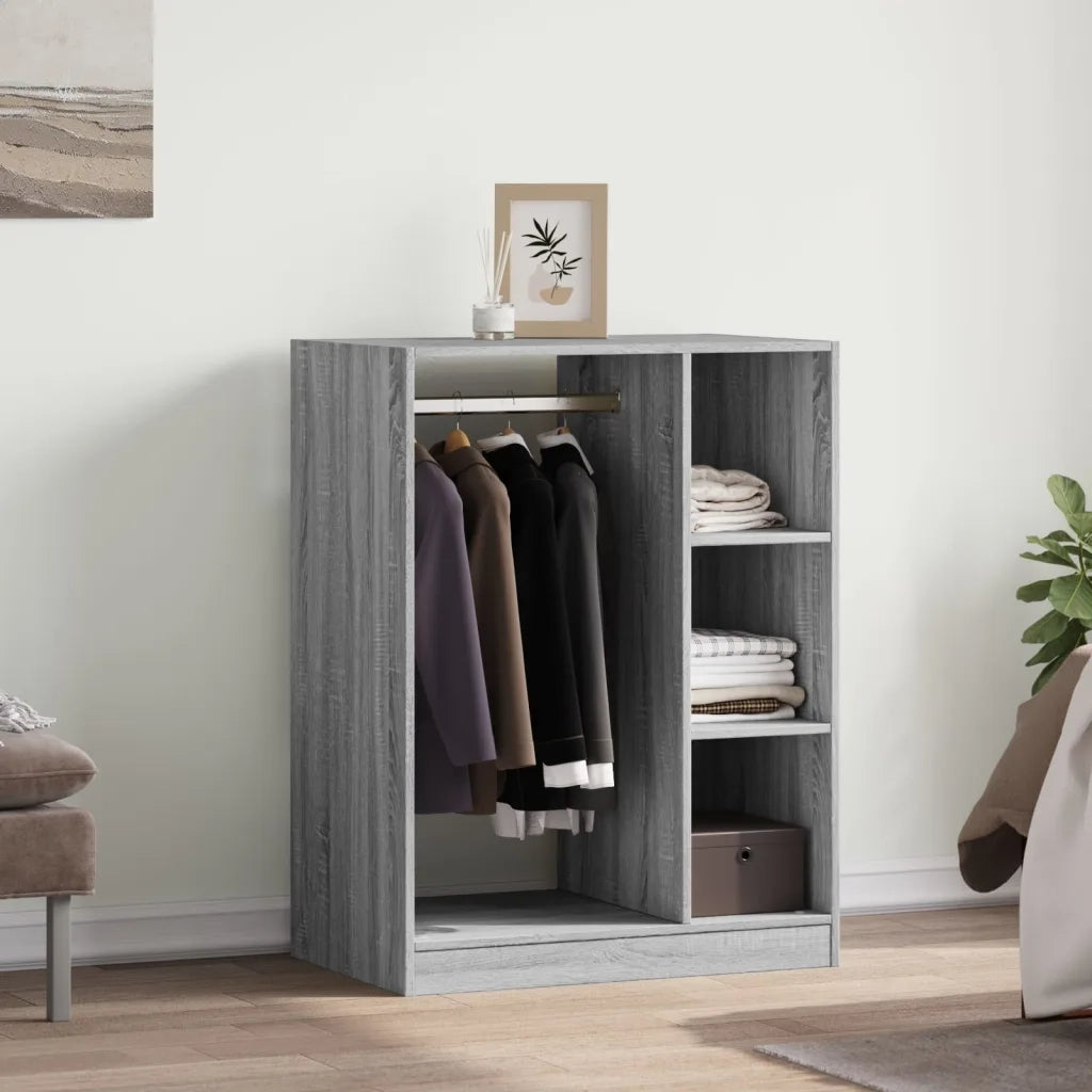 vidaXL Armadio Grigio Sonoma 77x48x102 cm in Legno Multistrato
