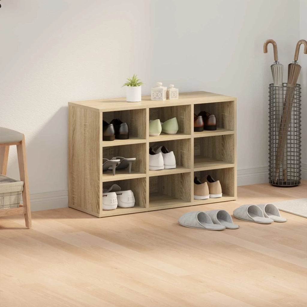Mobile per scarpe Rovere Sonoma 77,5 x 30 x 51 cm 808678