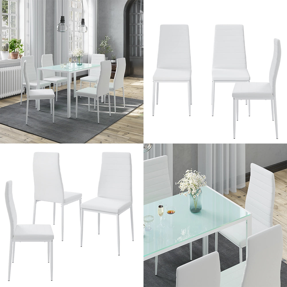 Vicco Sedia da sala da pranzo Bianco 42.5 x 48 cm Set di 6