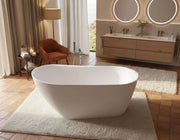 Vasca da bagno freestanding da design 170x78cm centro stanza acrilico LINDA Bianco Opaco