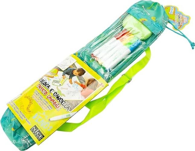 CREATIVE Nice Group Tappeto Lavabile Colora e Cancella, a Tema Dinosauro, Multicolore, 02055