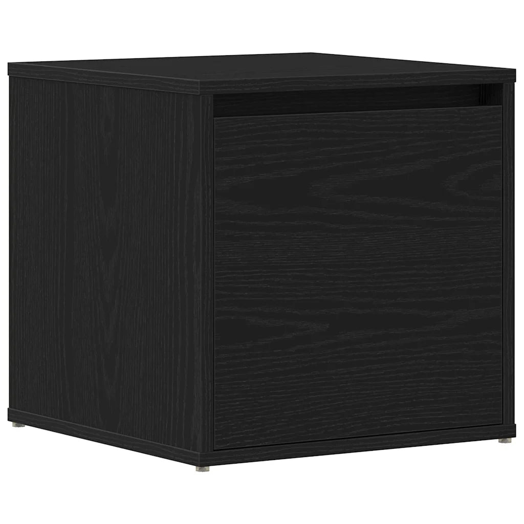 Cassettiera Rovere Nero 40,5 x 40 x 40 cm Legno multistrato 862792