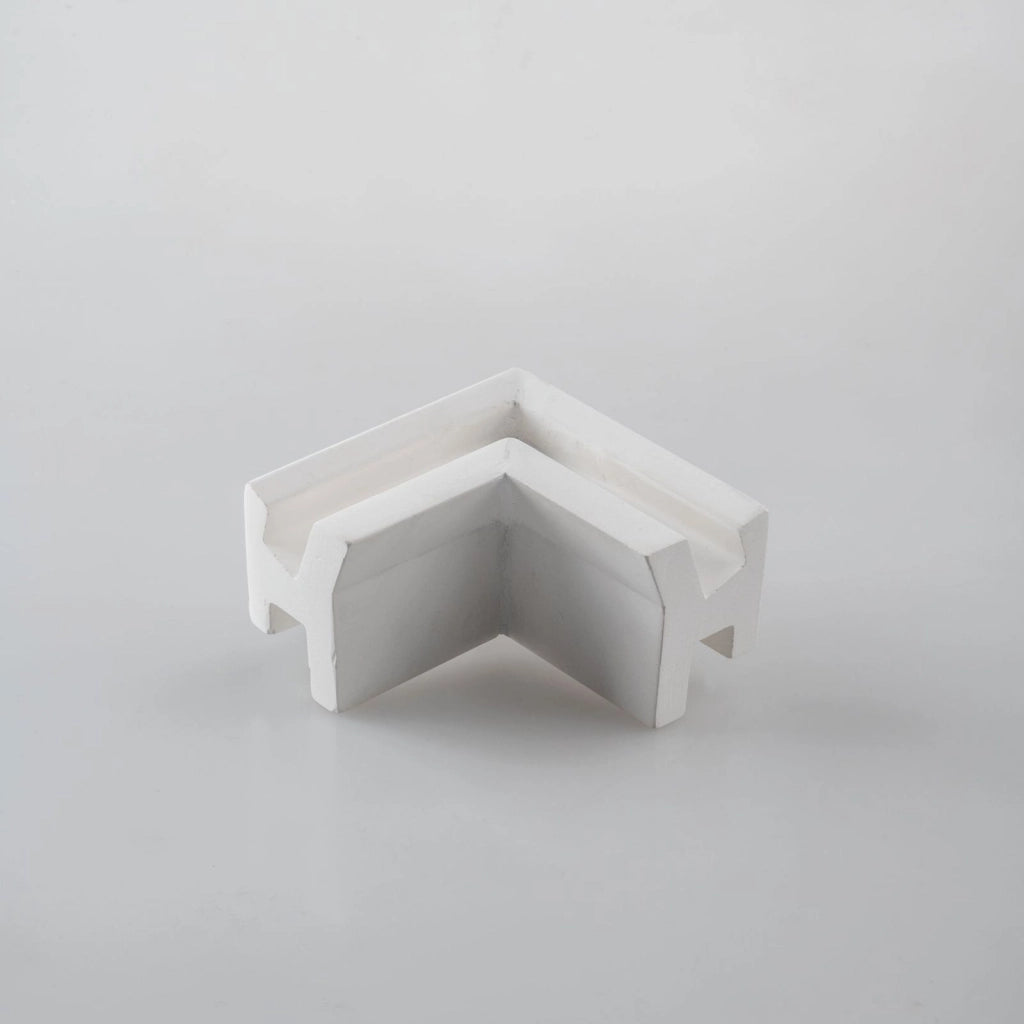 I-PROFY-BIS-L CONNESSIONE ANGOLARE BIS BIANCO PER LED BIEMISSIONE INCLUSO ANIMA E DIFFUSORI 11X6,1X4,7CM