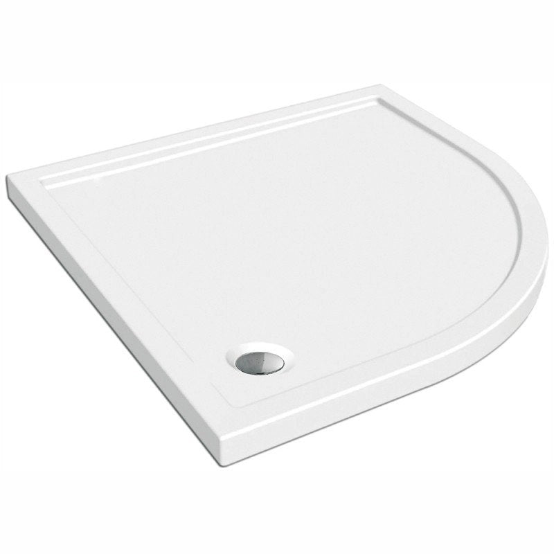 Piatto doccia ribassato 90x90 cm EASYFLAT resina H3.5 cm MONACO Bianco