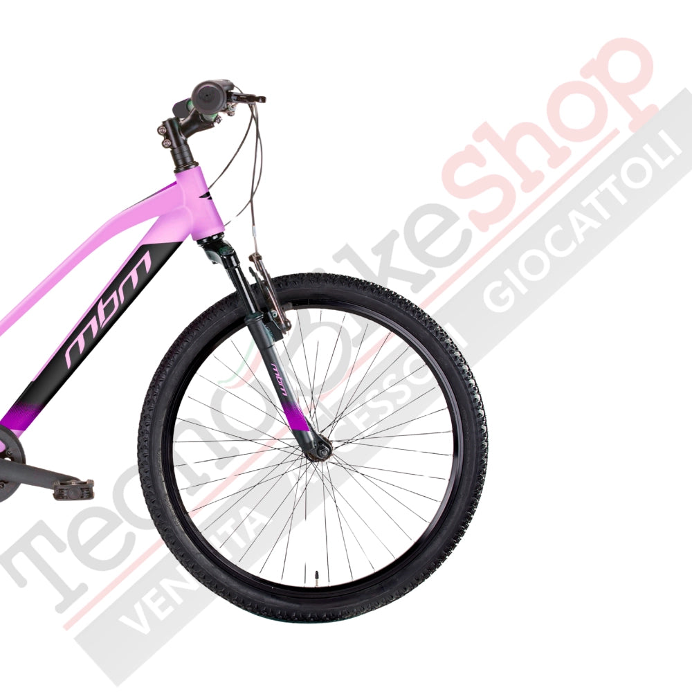 Bicicletta Bambina MTB MBM District 20" 7 Velocità-Rosa
