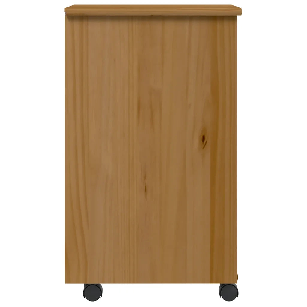 Armadietto Rotante con Cassetti MOSS ambra Legno Massello Pino 4015793