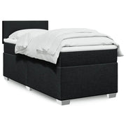 Giroletto a Molle con Materasso Nero 90x200 cm in Tessuto 3285766