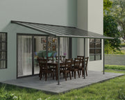 Canopia Sierra Pergola Addossata in Alluminio  3X5.6 m Grigio