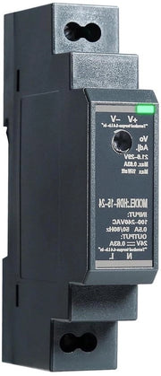 Alimentatore Din-Rail 15 W 24 V 063 A AC-DC convertitore - Con uscita 24 V - Adatto per uso in cabina - HDR-15-24 - Alimentatore trasformatore con ingresso AC 100 V-240 V