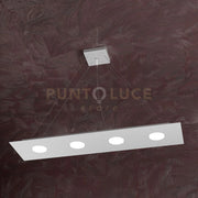 AREA SOSPENSIONE 4+3 LUCI BIEMISSIONE RETTANGOLARE GRIGIO 1127-S4 R+3-GR