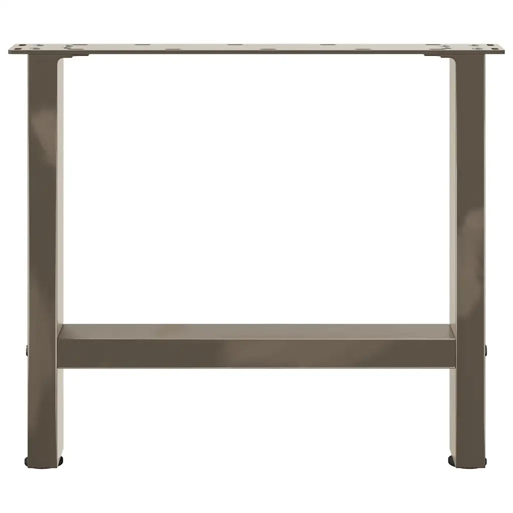 Gambe per Tavolino da Caffè in Acciaio Naturale 2 pz 50x(42-43) cm Acciaio 4013283