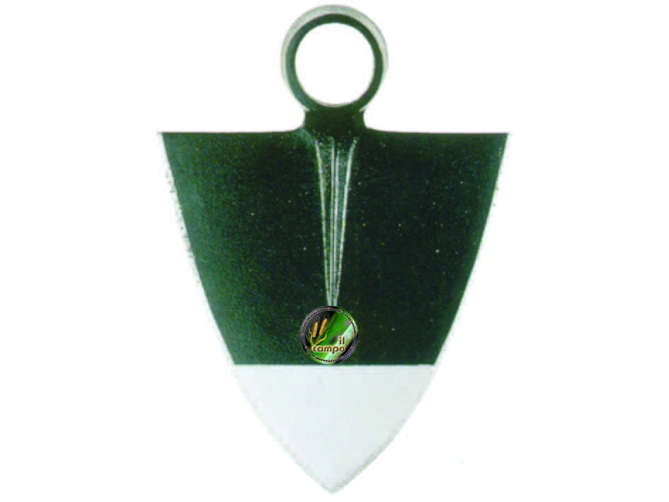 ZAPPA TRIANGOLARE LAZIO ORSATTI  gr.800 cm.22x26h. occhio ø mm.37/39    IL CAMPO