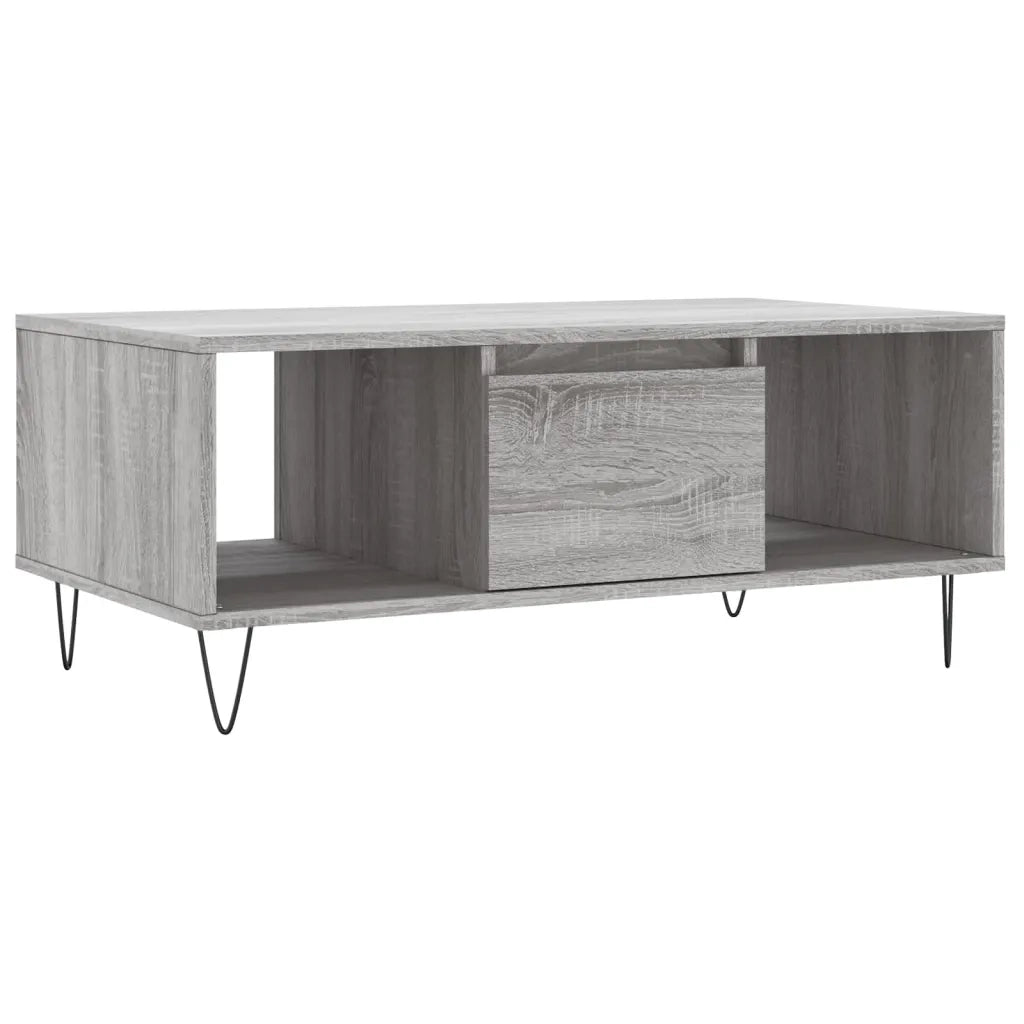 Tavolino salotto | Tavolino da caff¨¨ | Tavolino da Soggiorno Grigio Sonoma 90x50x36,5 cm Legno Multistrato