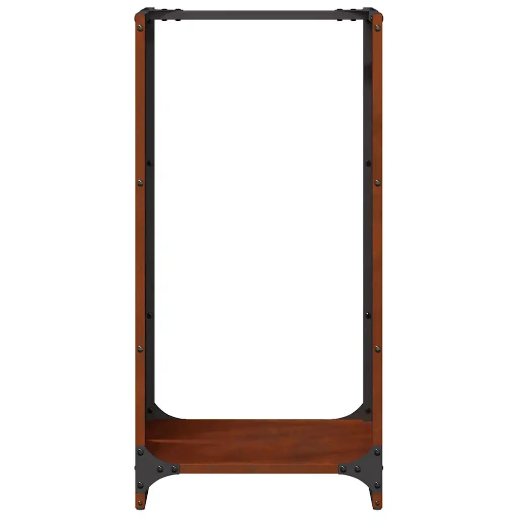 Rastrelliera per Legna da Ardere 40x30x80 cm in Acciaio Corten 864236