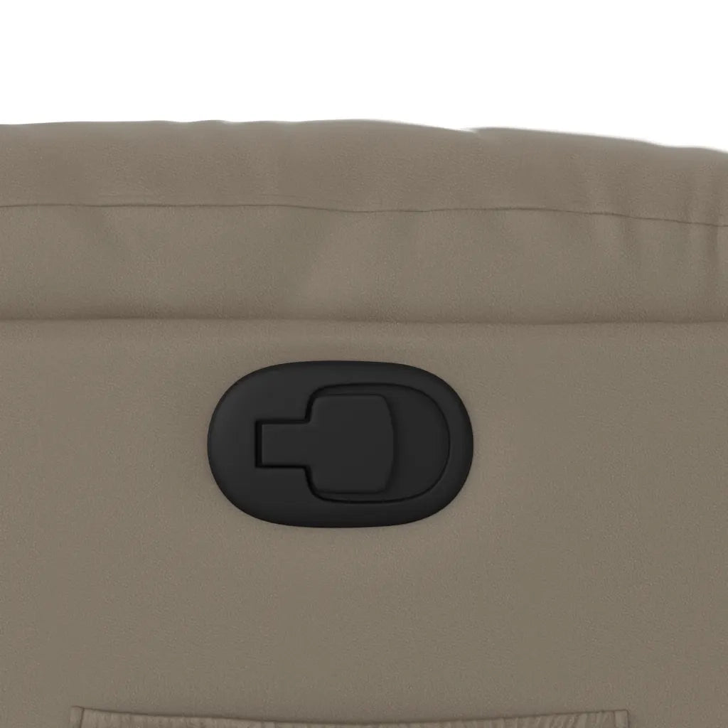 Divano Sedia-Poltrona Reclinabile Cappuccino in Similpelle 828596