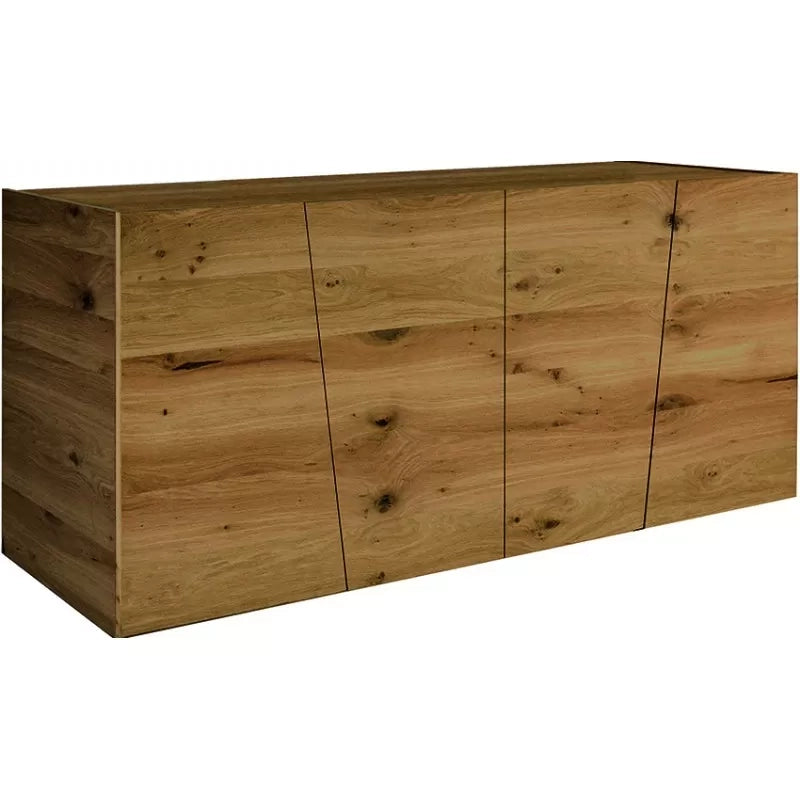 Madia credenza in legno rovere nodato spazzolato  l.180x50x75 (890) - Mobili 2G
