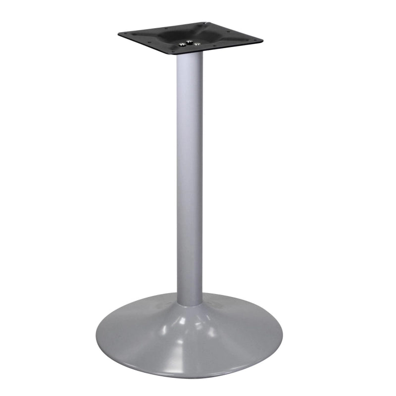 Base tavolo acciaio grigio opaco tondocm ø45h72