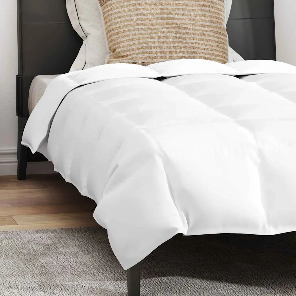 vidaXL Piumone Altro con cuscino 2 pcs Bianco 155 x 200 cm Piume