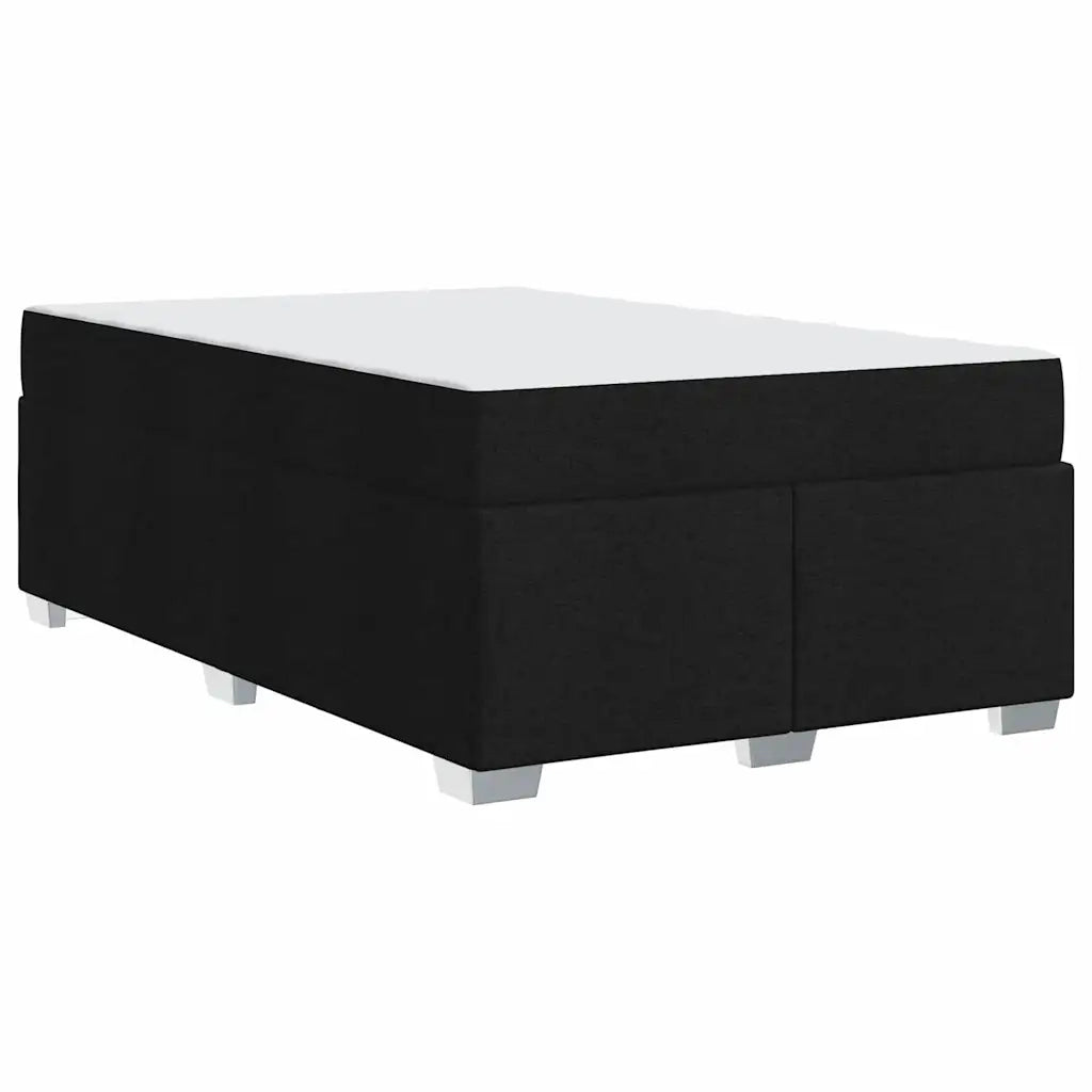 Struttura del letto con materasso Nero 120 x 190 cm Tessuto