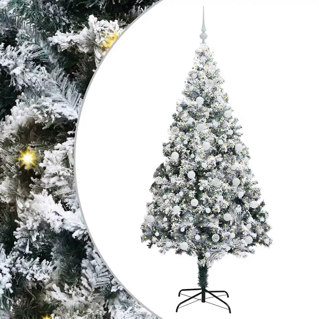 Albero di Natale | Decorazioni natalizie artificiale con 300 LED Bianco 210 cm