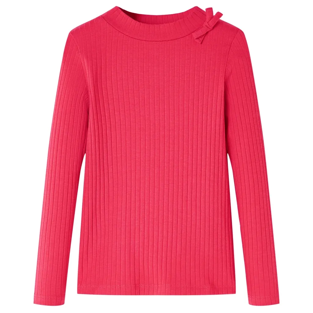 Maglietta da Bambina a Maniche Lunghe Fucsia 104cod mxl 132397