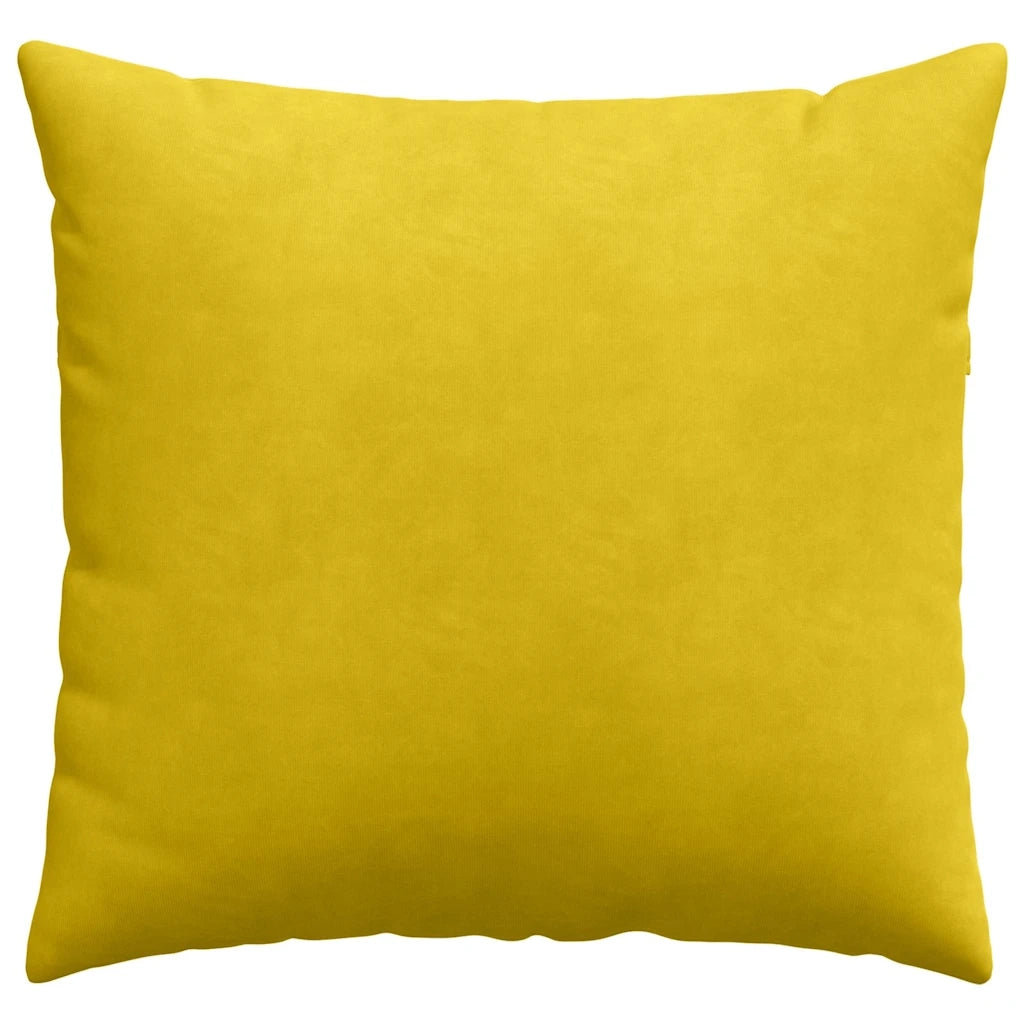 Cuscini da Divano 2 pz | Cuscini per sedie Giallo 50 x 50 cm Tessuto in Cords