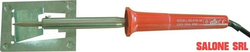 SALDATORE ELETTRICO A STILO GR.2 WATT 80 PUNTA CURVA MANICO ISOLATO VOLT.220