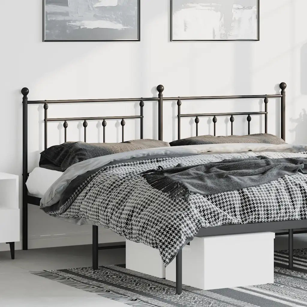 Testiera di Ricambio in Metallo Nero 193 cm 353574