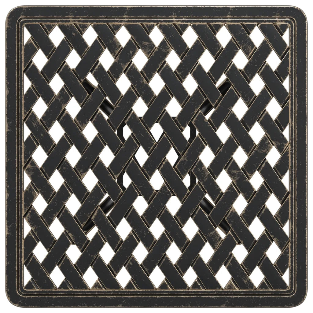 Tavolo da Giardino Bronzo 53x53x53 cm in Alluminio Pressofuso 4002819