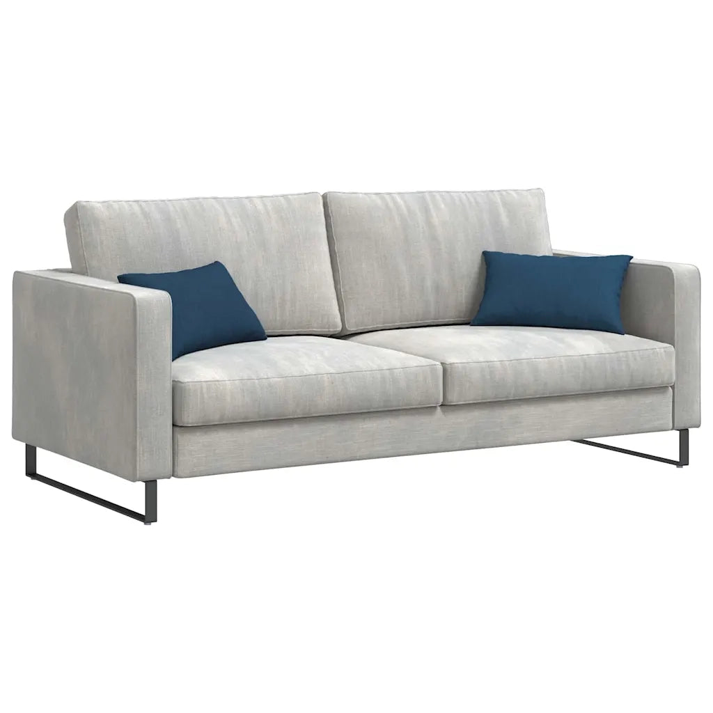 Cuscini da Divano 2 pz-Set di 2 Cuscini per Sofa Blu 50 x 30 cm Tessuto