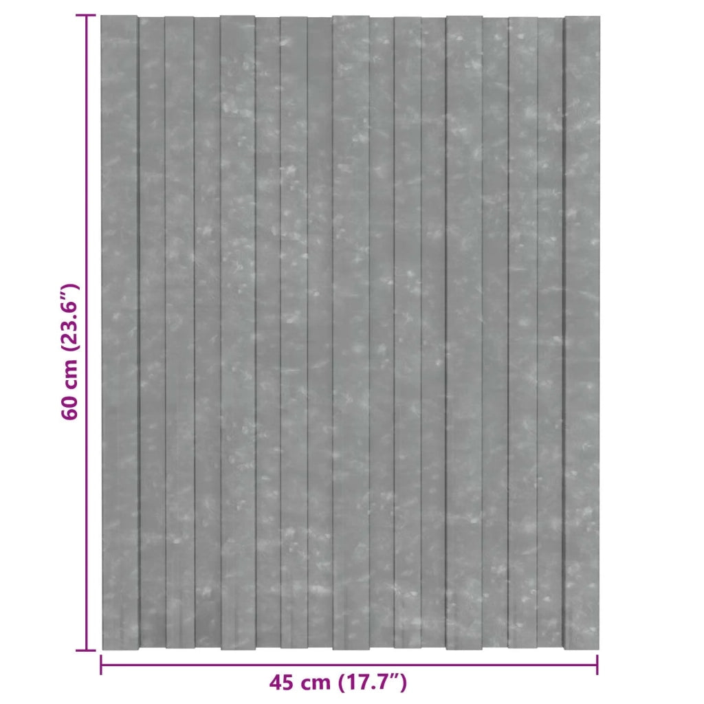 Pannello per tetto 36 pcs Argento 60 x 45 cm Acciaio zincato
