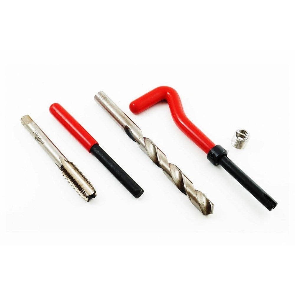 Trade Shop - Kit Riparazione Filetti 88 Pz Elicoidi Maschi Ripristina Filettature Valigetta -