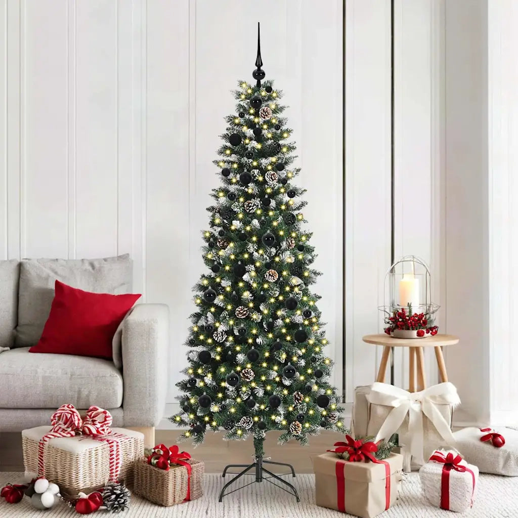 Albero di Natale artificiale con 300 LED Verde 180 cm 3395821