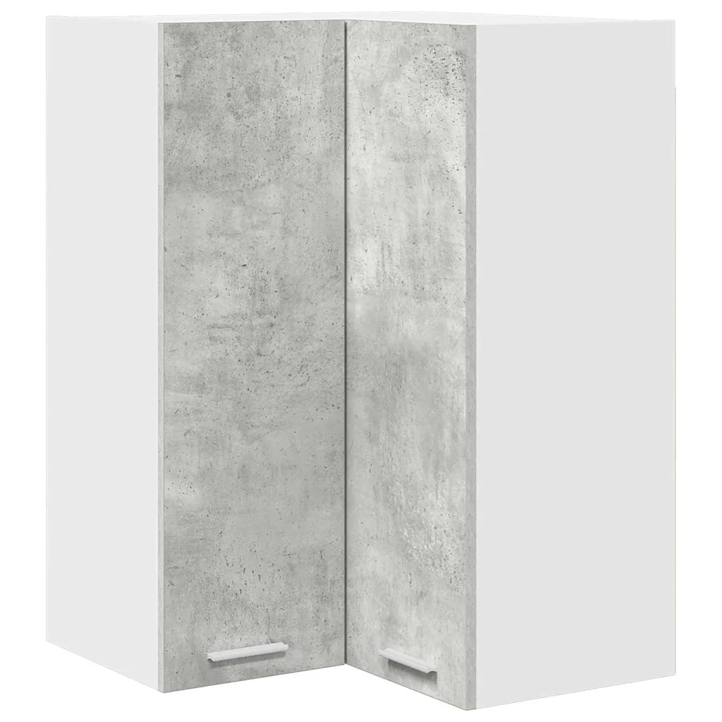 Armadio pensile Grigio Cemento e Bianco 57 x 57 x 80 cm 884293