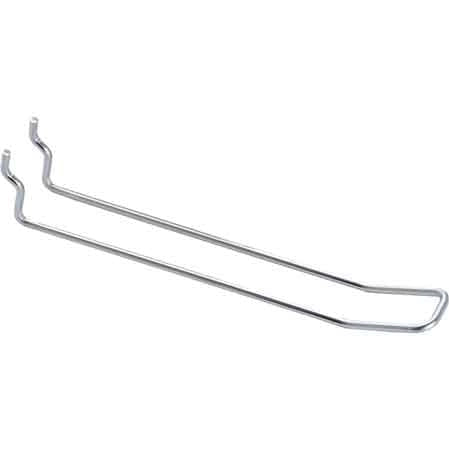 GANCIO PER PANNELLO FORATO TIPO 'DOPPIO' 20 cm - 50 pezzi