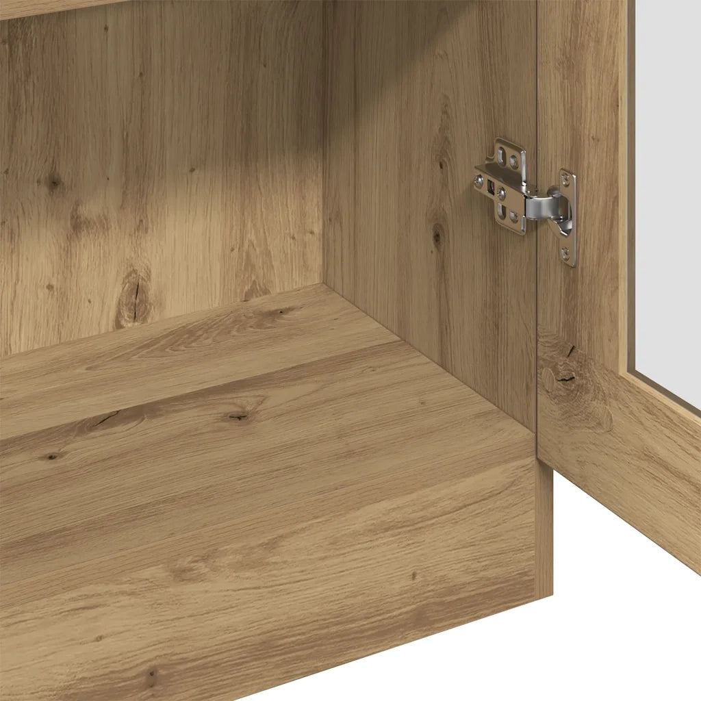 Credenza Alta Rovere Artigianale 82,5x30,5x185 cm in Truciolato 3318721