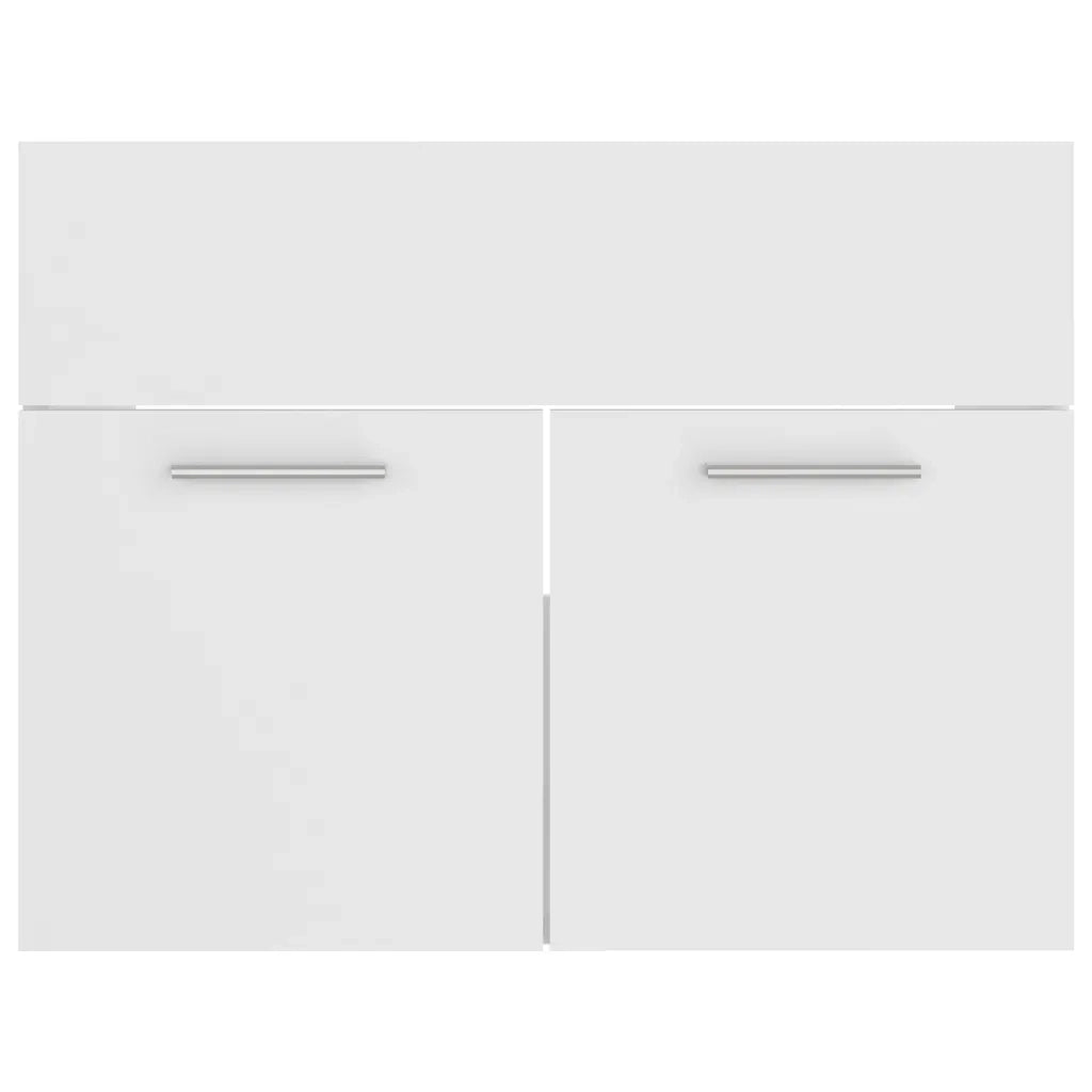 Set Mobili da Bagno 2 pz Bianco in Truciolato cod mxl 53122