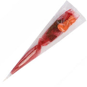 Trade Shop - Fiore Rosa Rossa Artificiale Con Ramo Foglie 55cm Regalo Per San Valentino 63291 -