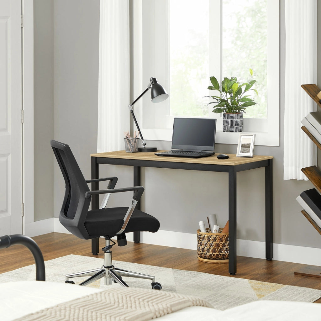 Tavolo Tessa Rettangolare Rovere Artisan e Metallo Nero