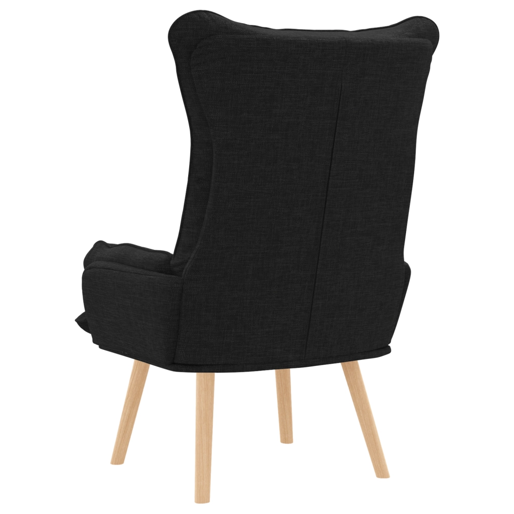 Poltrona Rilassante in Tessuto Nero
