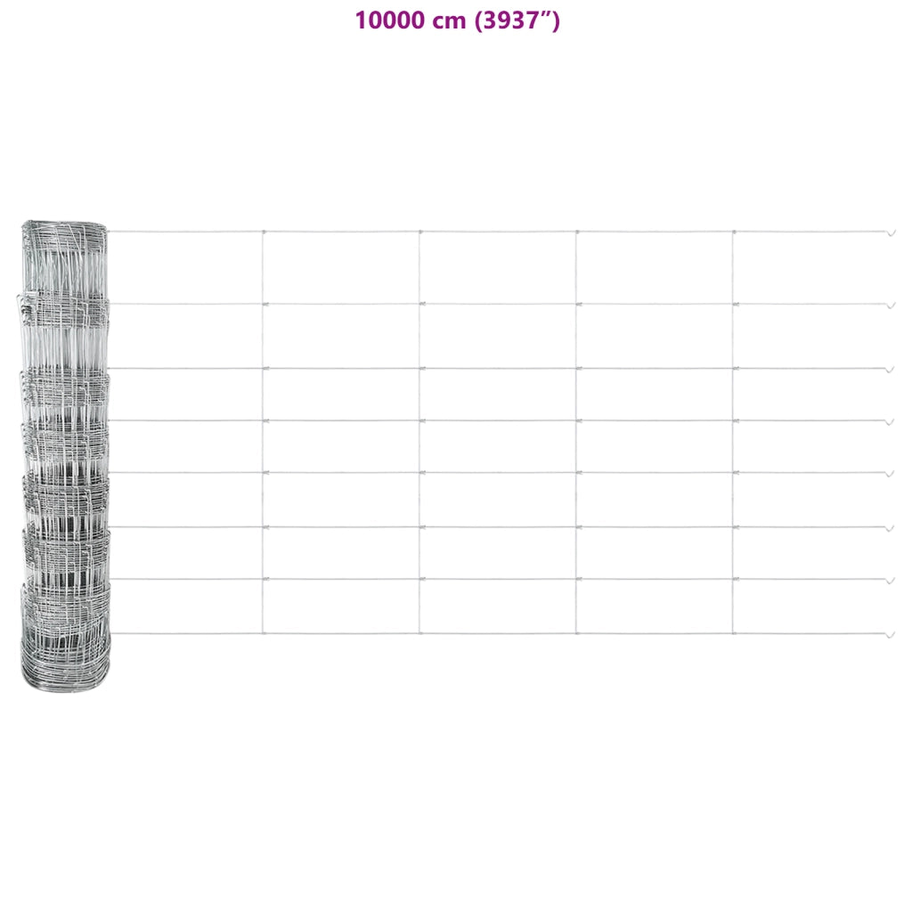 Recinzione  0.8x25 m Acciaio Zincato