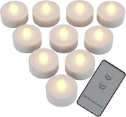 Deuba Monzana Candele LED 10 pz senza fiamma telecomando 37mm batterie incluse candela classe di efficienza energetica A