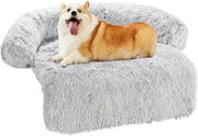 Cuscino per cani banco - Coperta per cani banco - Coperta per cani banco - Protezione per cani banco - Cuscino per cani per il divano - M(90cm x 90cm x 17cm)/Grigio
